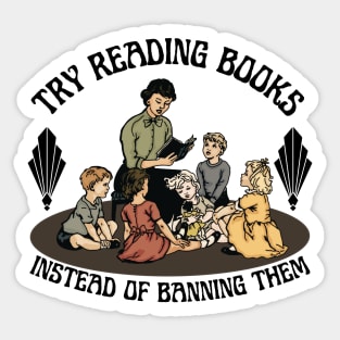 Try Reading Books Sticker